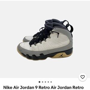 Nike Air Jordan 9 Retro Black Gray White Sneakers men’s size 8